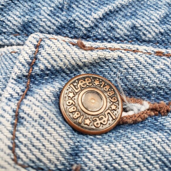 Vintage Hippy Lee Jeans Applique Patchwork 30W - Picture 6 of 11